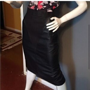 Winlit pencil midi genuine leather skirt VINTAGE!